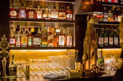The Wicked Rabbit is Omaha's first speakeasy craft cocktail lounge, tucked away inside the Hotel Deco building.